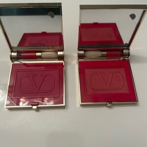 Valentino blushes